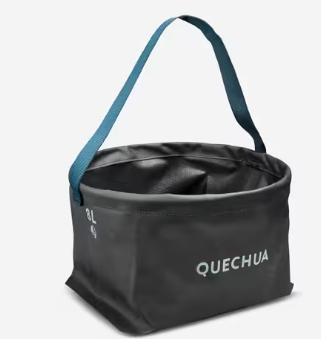 Bacinella pieghevole campeggio 8L 13€
