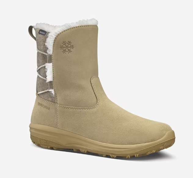 Doposci Quechua NH500 mid cuoio donna fino a -12°C 65€