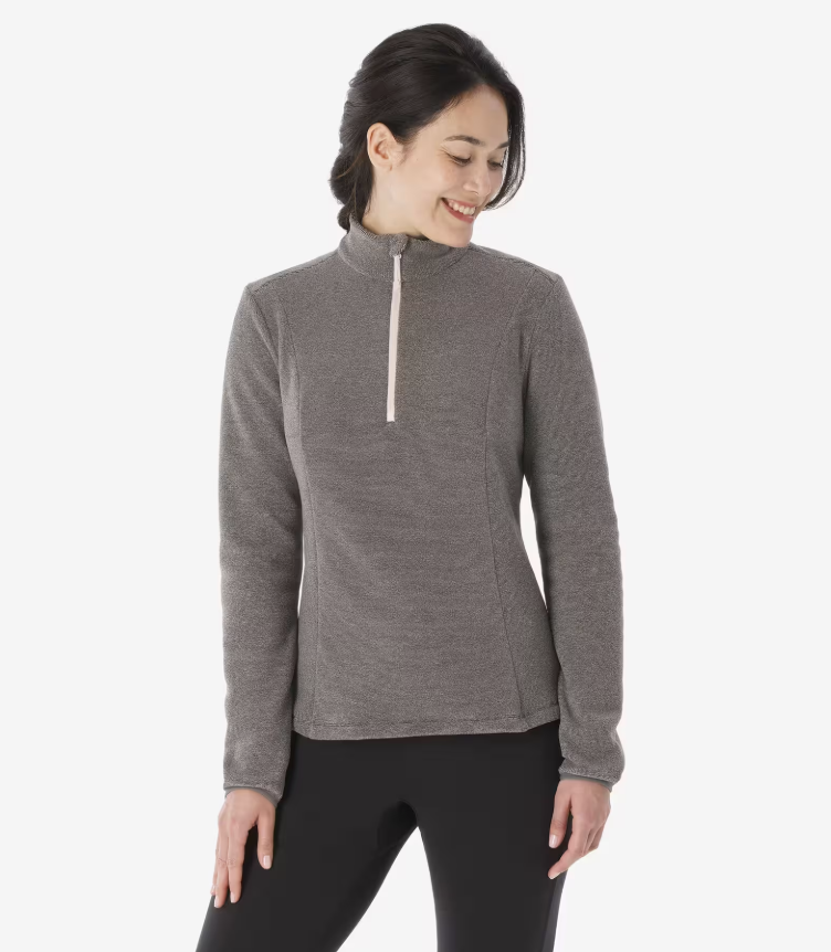 Pile Quechua MH100 1/2 zip 200gr/m2  12/15 gradi donna - 10 euro
