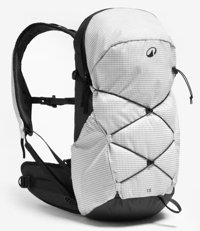 Zaino trekking MH500 LIGHT 15L bianco 30€
